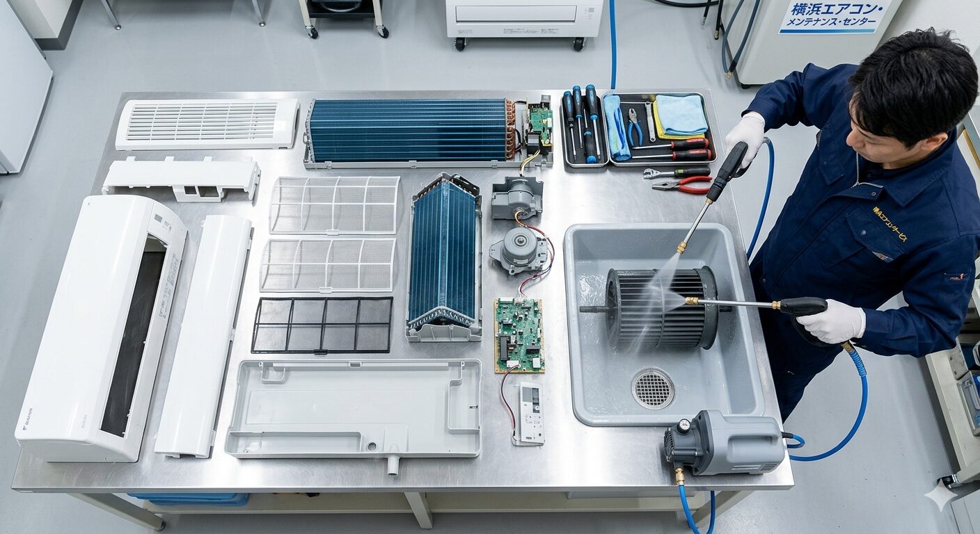 エアコンの完全分解洗浄は必要？【結論：エアコンの状態による】